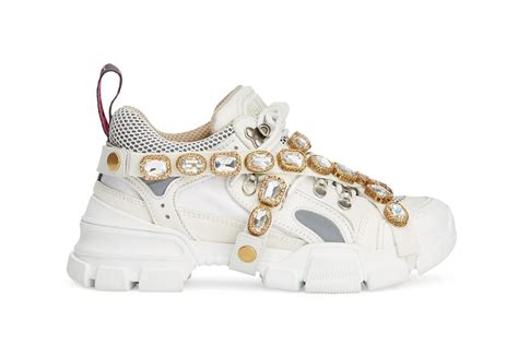 gucci platform sneakers with jewels